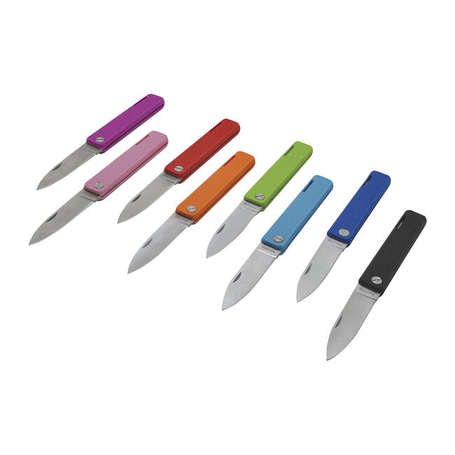 Baladeo Papagayo taschenmesser klinge 7,5 cm stahl 420, griff tpe rot