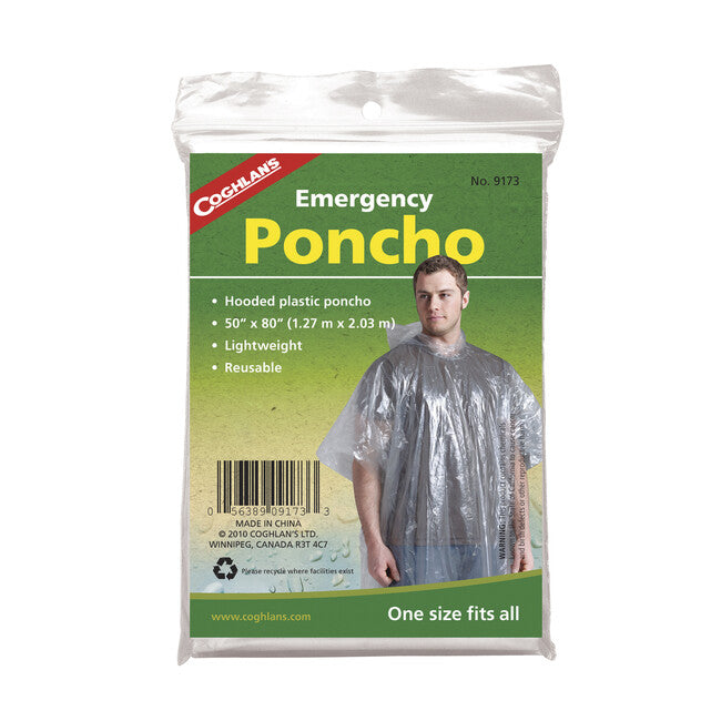 Coghlans CL Kompakter polyethylen-poncho mit kapuze