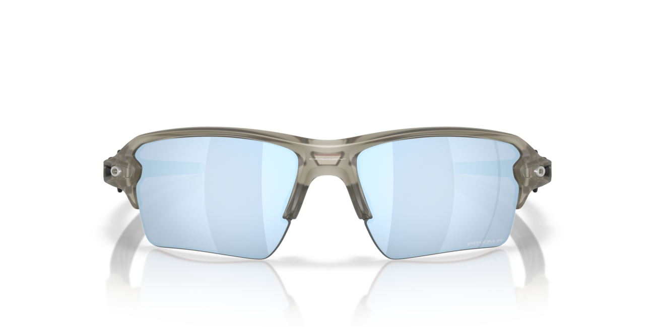 Oakley FLAK 2.0 XL Sonnenbrille mit Rahmen Matte Grey Ink und mit Dias Prizm Deep Water Polar 59, Metal