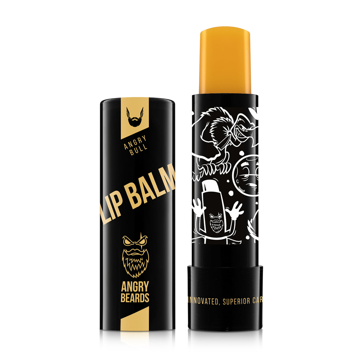 ANGRY BEARDS Energizujúci Lip Balm Bull balzam na pery, 4,8 ml