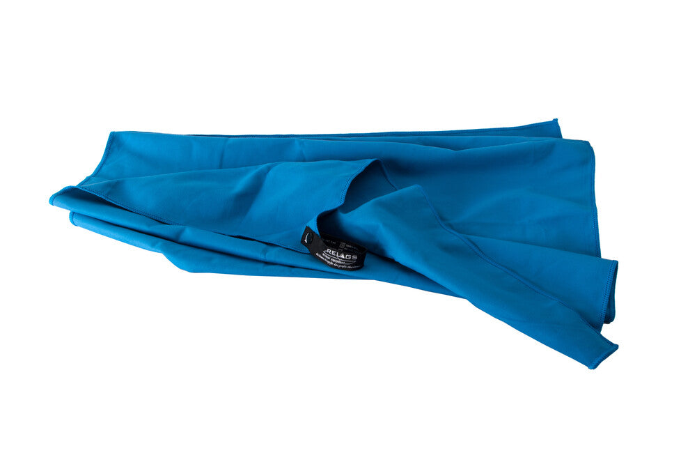 BasicNature Velourshandtuch 85 x 150 cm, blau