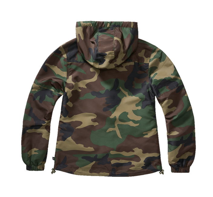 Brandit damen Summer Frontzip Windbreaker jacket, woodland