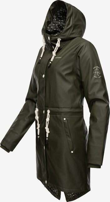 Navahoo Flower Of Ocean damen Regenjacke Dunkeloliv