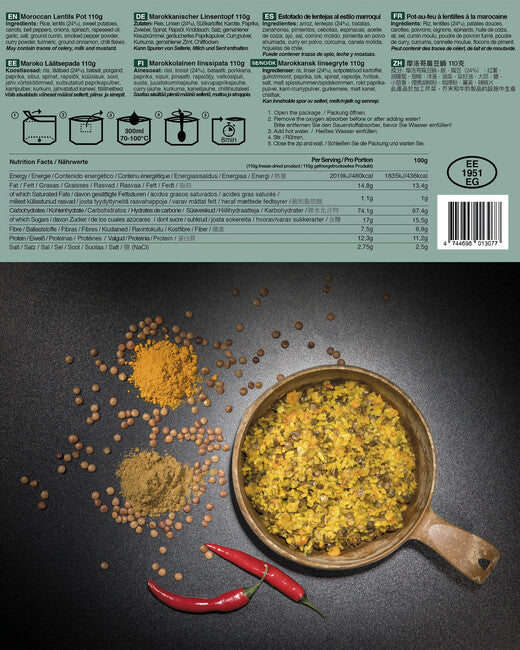 Tactical Foodpack® Moroccan lentils pot