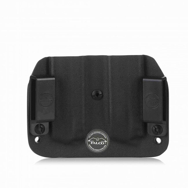 Falco Kydex Vertikalholster F902 2021 für zwei Glock 19 Magazine, schwarz rechts