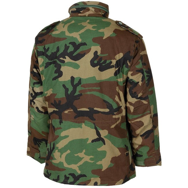 MFH Amerikanische Feldbluse M68 mit herausnehmbarem Steppfutter, woodland