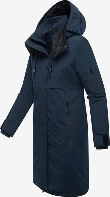 Marikoo Anoukaa damen Winterjacke mit Kapuze, marineblau