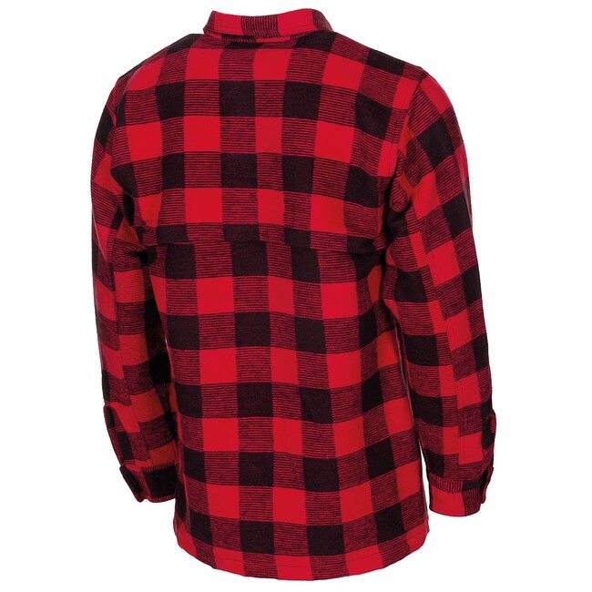 Fox Outdoor Holzfäller Flanellhemd, rot-schwarz