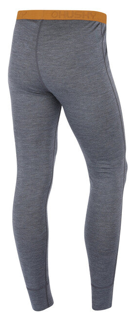 HUSKY Hose Merea M termopradlo merino, seda / mustard