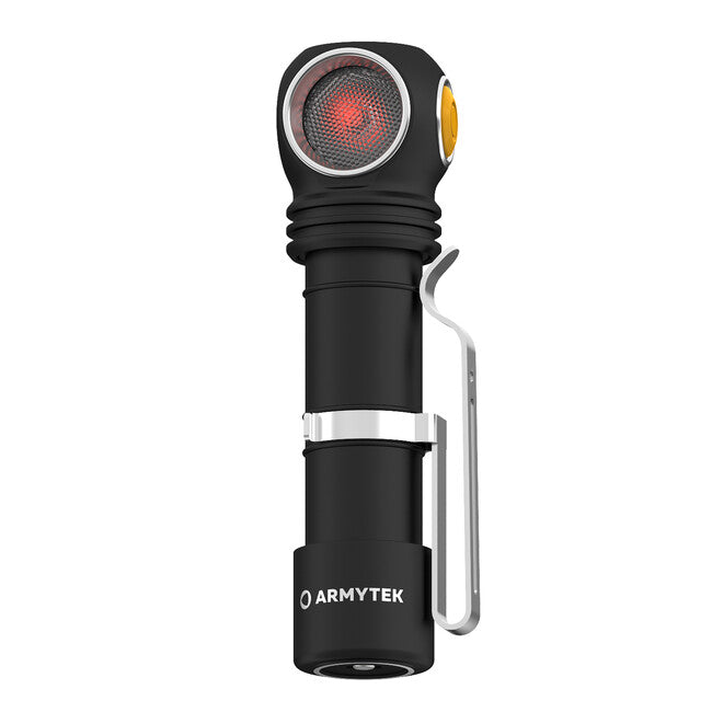 ArmyTek Wizard C2 WR Magnet White & Red LED Headlamp, Magnetic Mount, Battery Powered, 1100 lm, 3 h, 65 g