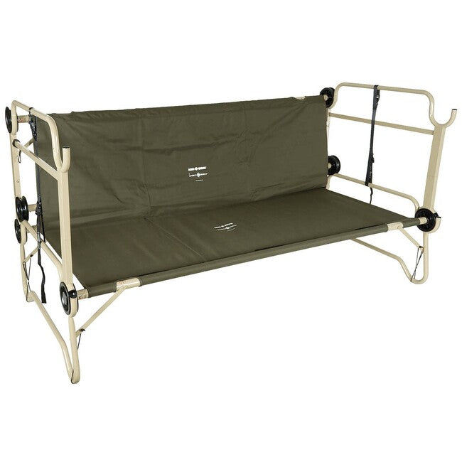 Disc-O-Bed Arm-O-Bunk-Klappliege mit Seitentasche, od-grün