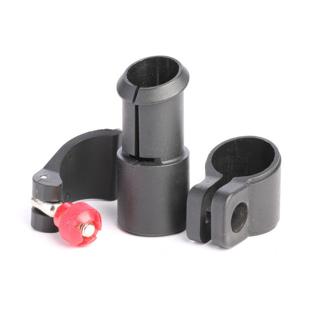 Warp ND - Flip-Lock-Mechanik FL-14 schwarzer Körper schwarzer Kunststoffhebel rote Mutter Durchmesser 18mm