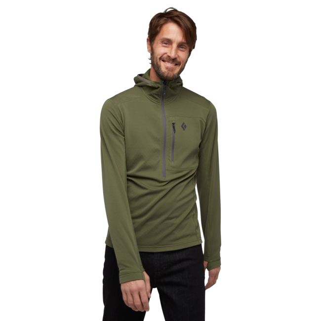 Black Diamond Coefficient herren Sweatshirt mit Reißverschluss, Tundra