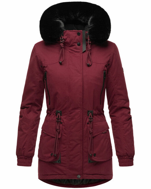 Navahoo Olessaa damen Winterjacke, bordeaux