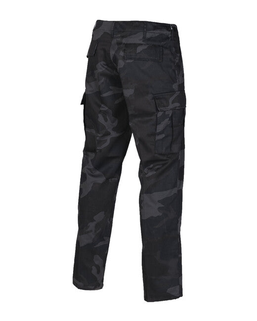 Mil-Tec US Ranger BDU gerader Schnitt schwarzes Tarnmuster