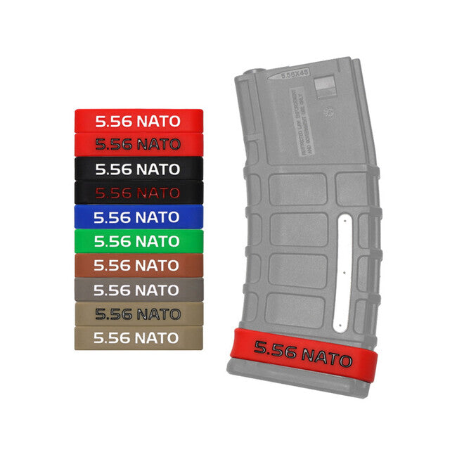 Leguon Volt 5,56 mm Gummiband zur Markierung des Magazins , schwarz-rot