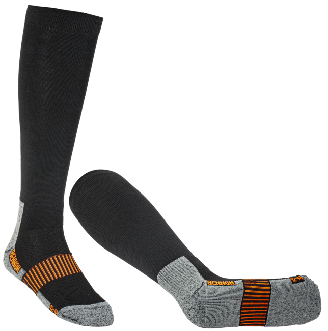 BENNON Merino Trek trekkingsocken, schwarz
