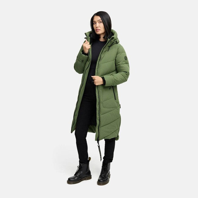 Marikoo Benikoo Lange damen-Winterjacke, Pine Olive