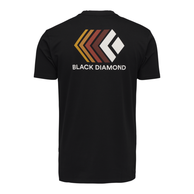 Black Diamond Faded herren kurzarm-T-shirt, schwarz