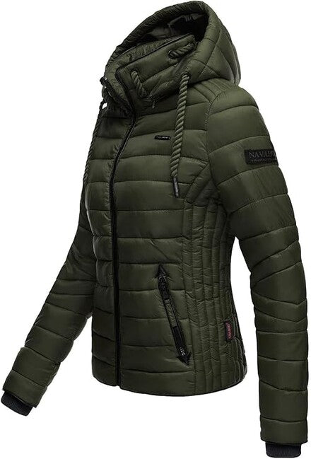 Navahoo Lulana damen Übergangsjacke mit Kapuze, oliv