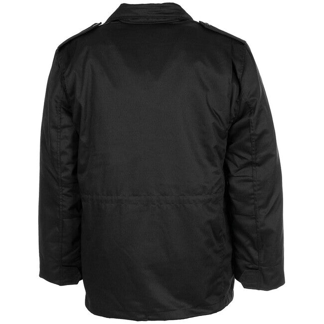 MFH Amerikanische Feldbluse M65 mit herausnehmbarem Steppfutter, schwarz