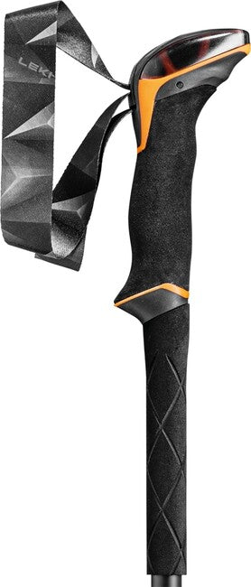 LEKI Makalu Lite trekkingstöcke, orange-schwarz-dunkelanthrazit, 100 - 135 cm