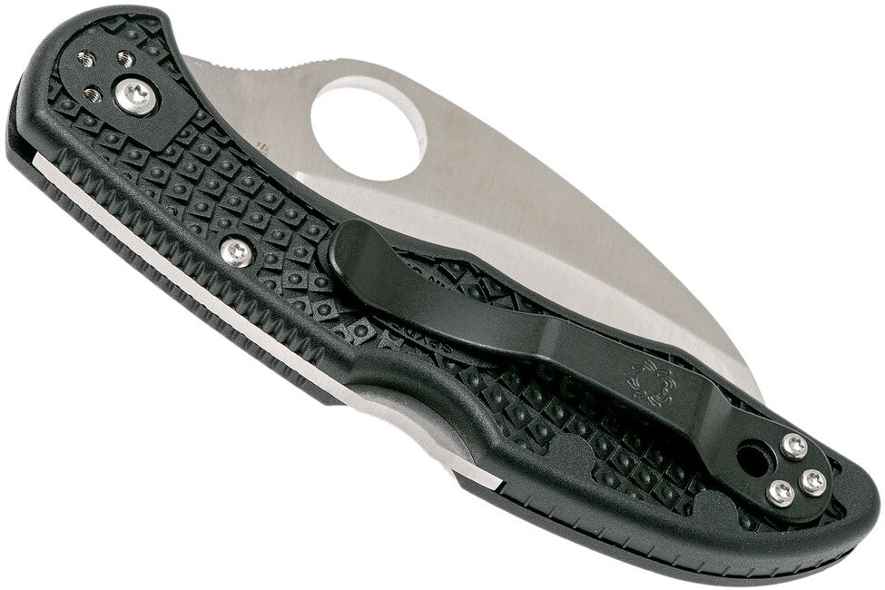 Spyderco Tasman Salt 2 Angelmesser 7,4 cm schwarz FRN