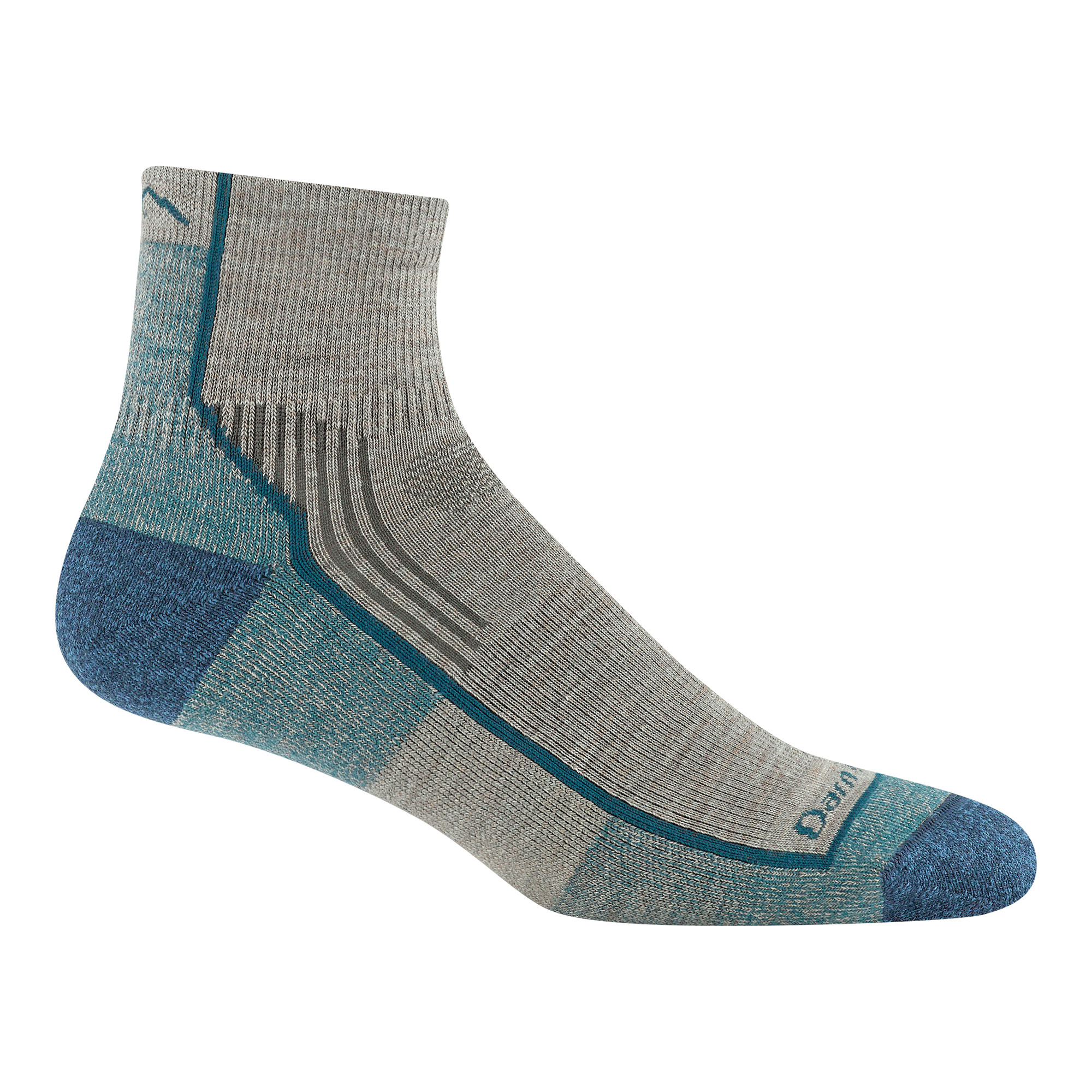 Darn Tough Hiker 1/4 Wandersocken mit Dämpfung, Rye