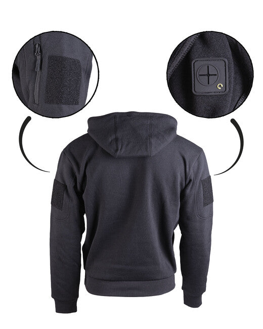 Mil-Tec Taktischer hoodie mit Kapuze, schwarz