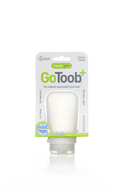 Humangear GoToob+ silikon reiseflasche / behälter 74 ml, klar