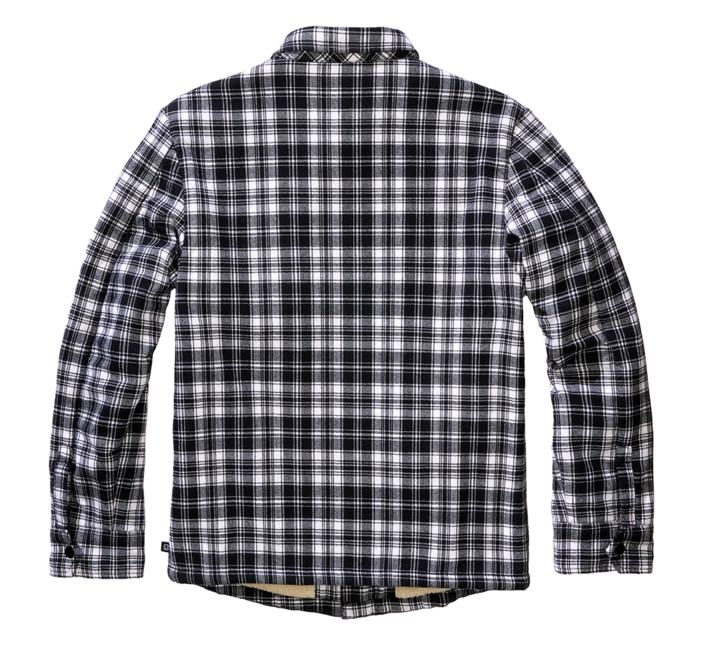 Brandit Classic Sherpa jacke, weiß-schwarz