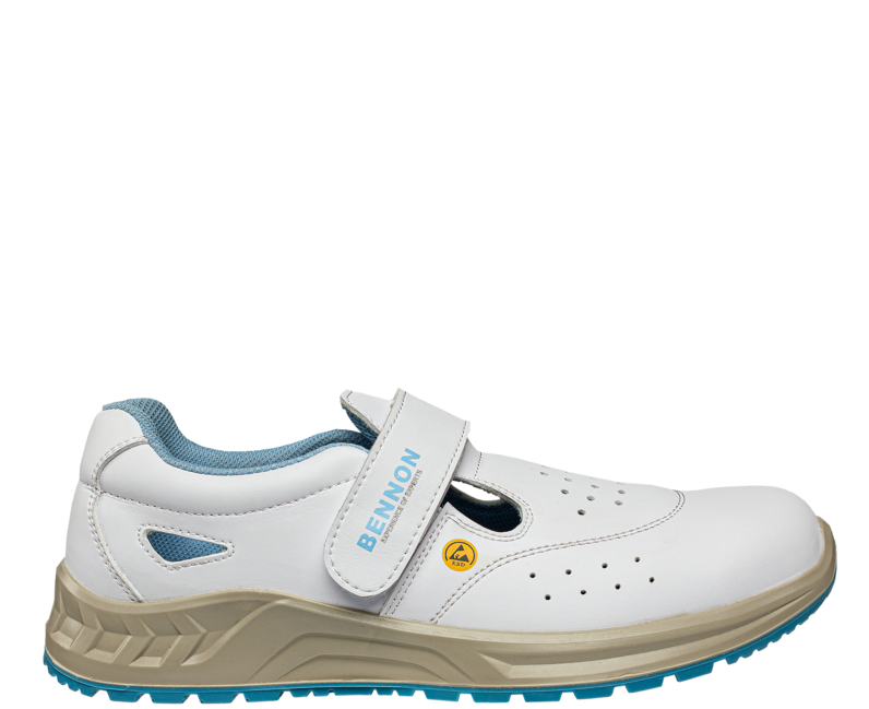BENNON White Arbeitssandalen O1 ESD