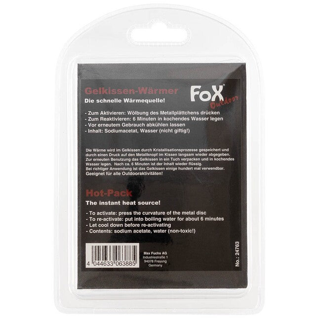 Fox Outdoor Hot Pack sofortwärmequelle reaktiv transparent