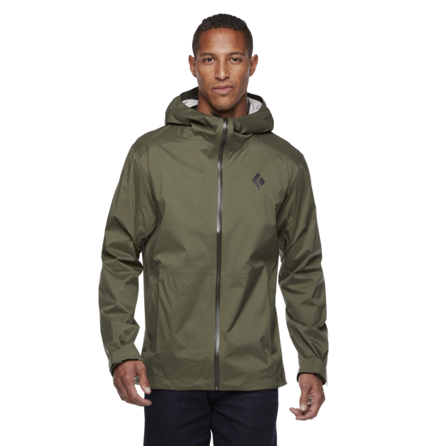 Black Diamond Stormline Stretch Rain Shell waterproof jacket, tundra