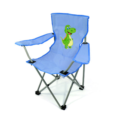 BasicNature kinder-Campingstuhl blauer Dinosaurier