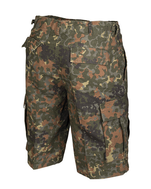 Mil-Tec Σορτς BDU Rip-Stop Κατεργασμένο, US Τύπος, Flecktarn