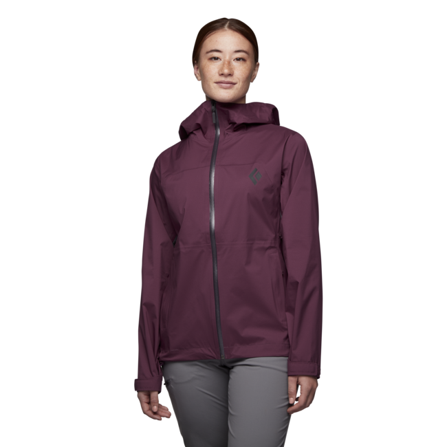 Black Diamond StormLine Stretch Rain Shell damen-Regenjacke, brombeere