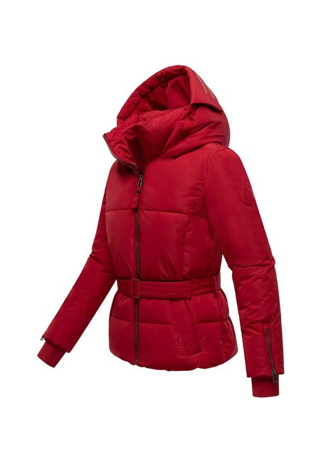 Marikoo Aleyna16 damen Winterjacke mit Kapuze, tiefrot