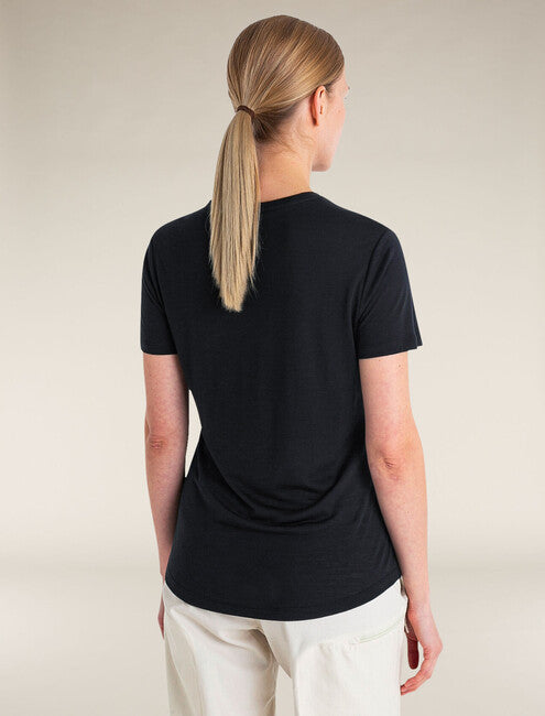 Icebreaker Cool Lite Sphere III damen merino kurzarm T-shirt 125, schwarz