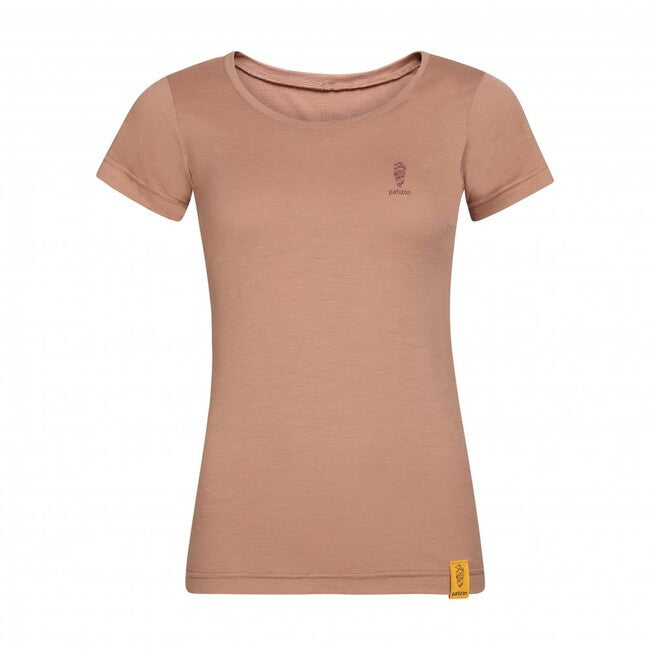 Patizon Damske merino T-Shirt Kurzarm, Gun metal
