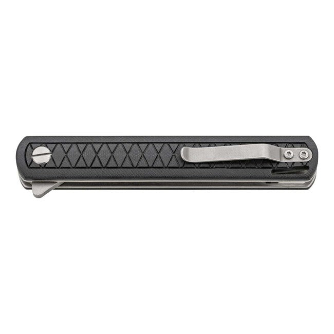 Herbertz Einhandtaschenmesser 9cm CNC gefrästes G10, schwarz