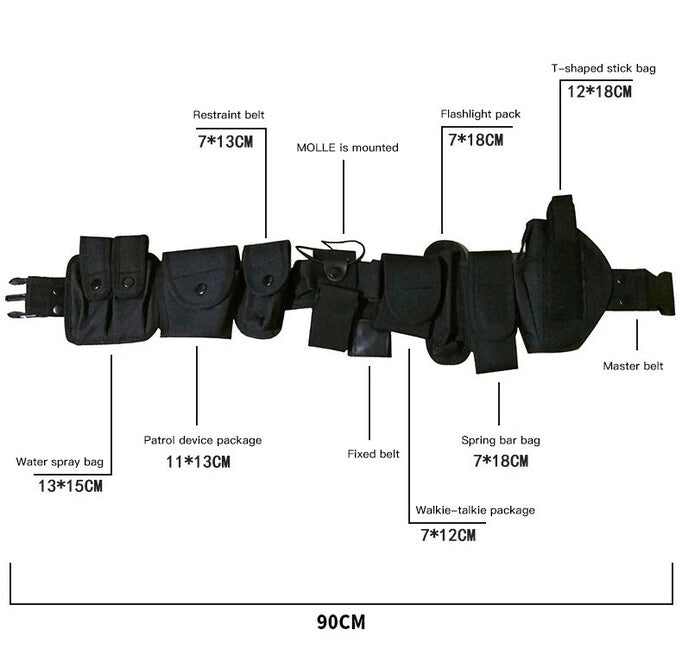 Dragowa Tactical Belt, Black