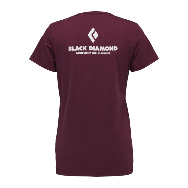 Black Diamond Ausrüstung für Alpinisten damen-Kurzarm-T-shirt, burgunderrot