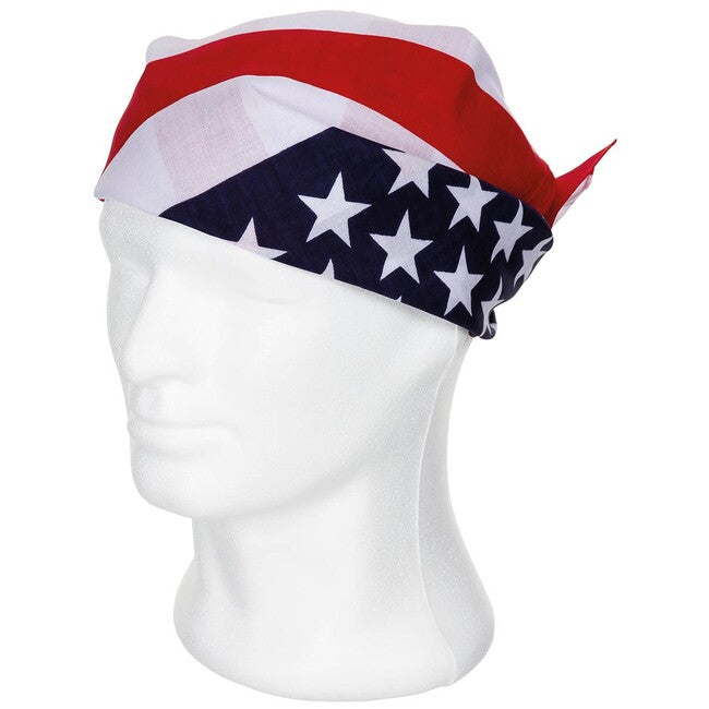 MFH Halstuch US-Flagge ca. 55 x 55 cm Baumwolle