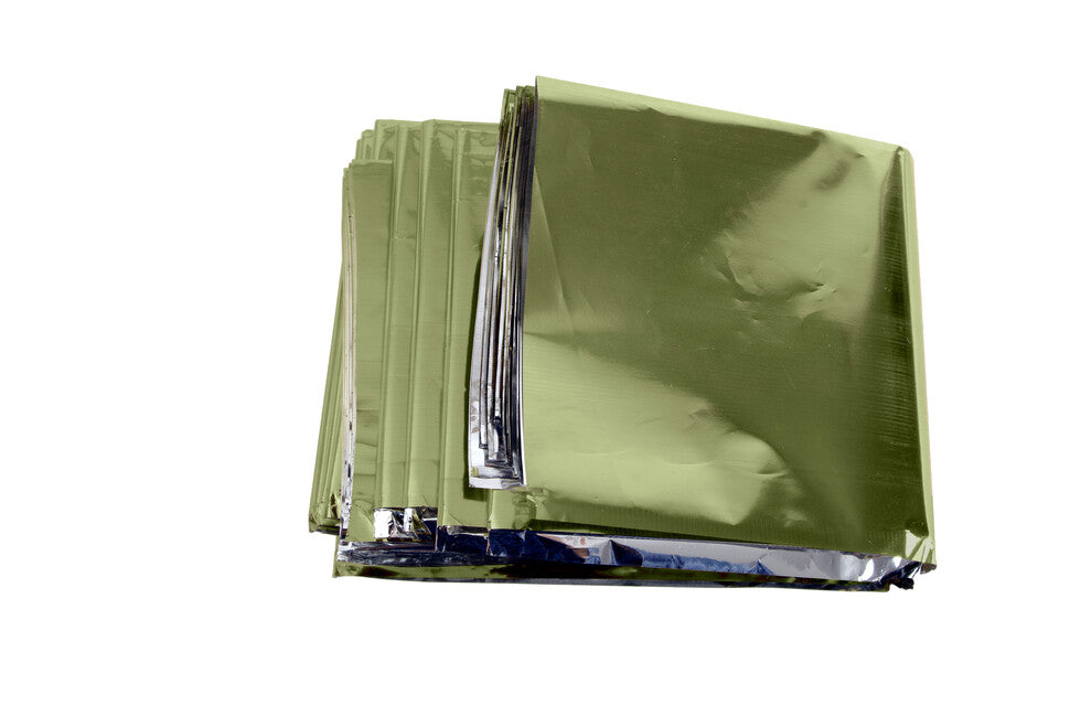 Outdoors Olive Silber Überleben Decke XL