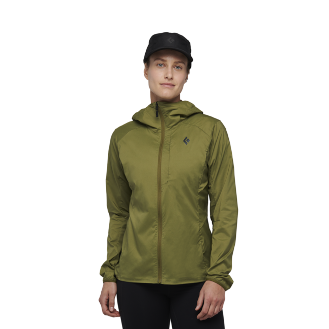 Black Diamond Alpine Start Hoody damen-Ultraleichte Softshelljacke, Crag-Grün