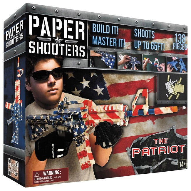 PAPER SHOOTERS Patriot-Papierschützen-Klappgewehr-Set