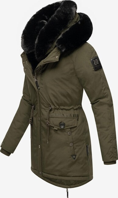 Navahoo Sweety Deluxe damen-Winterparka dunkeloliv