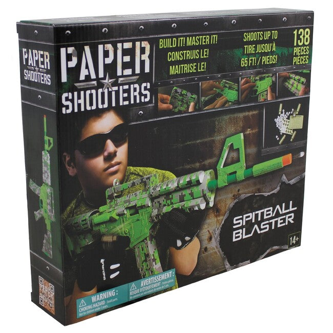 PAPER SHOOTERS Grüner Spieß Faltpistolen-Set