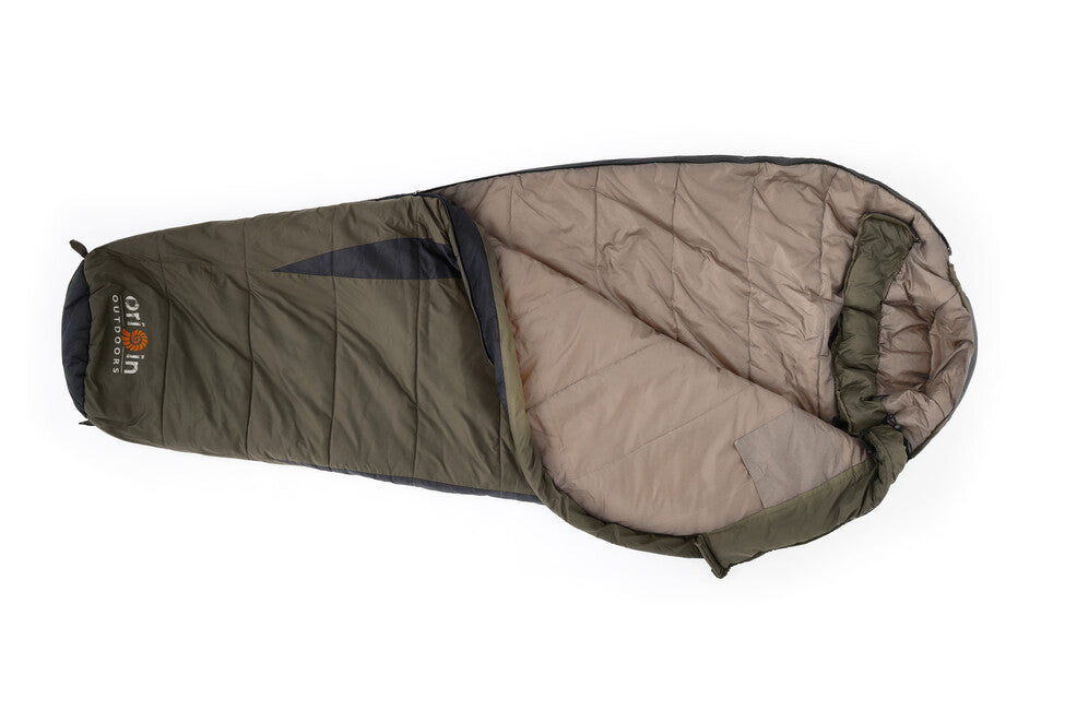 Origin Outdoors Frostfall Comfort Schlafsack Mumie oliv-grau